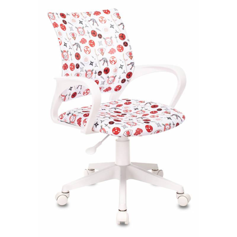 Кресло детское Бюрократ KD-W4 белый аниме крестов. пластик пластик белый главное фото