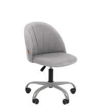 Кресло Chairman Home 117 Россия ткань Т-53 св. серый, серая крестовина