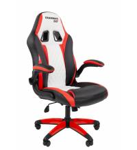 Офисное кресло Chairman Game 15 Россия экокожа черный/красный/белый